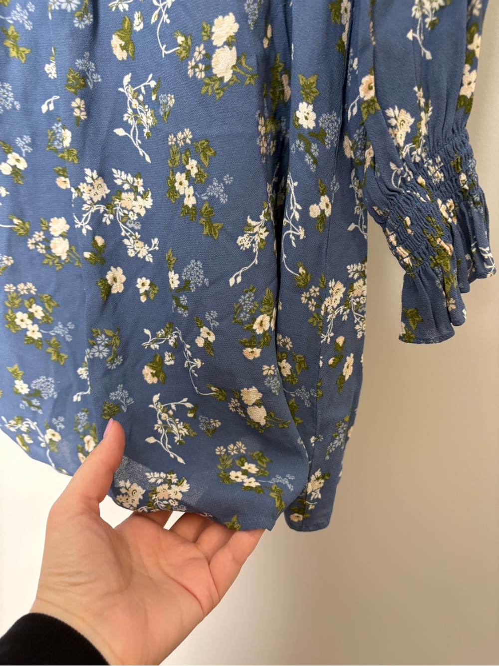 Reformation Jourdan Blue Floral Midi Dress - Picture 6 of 9